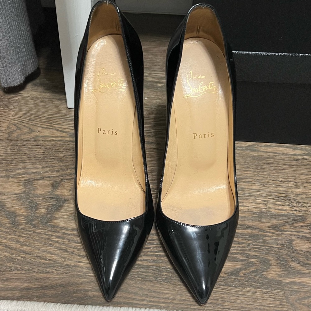 CHRISTIAN LOUBOUTIN PIGALLE BLACK SIZE 39
